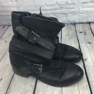 Steve Madden Black Combat Boots